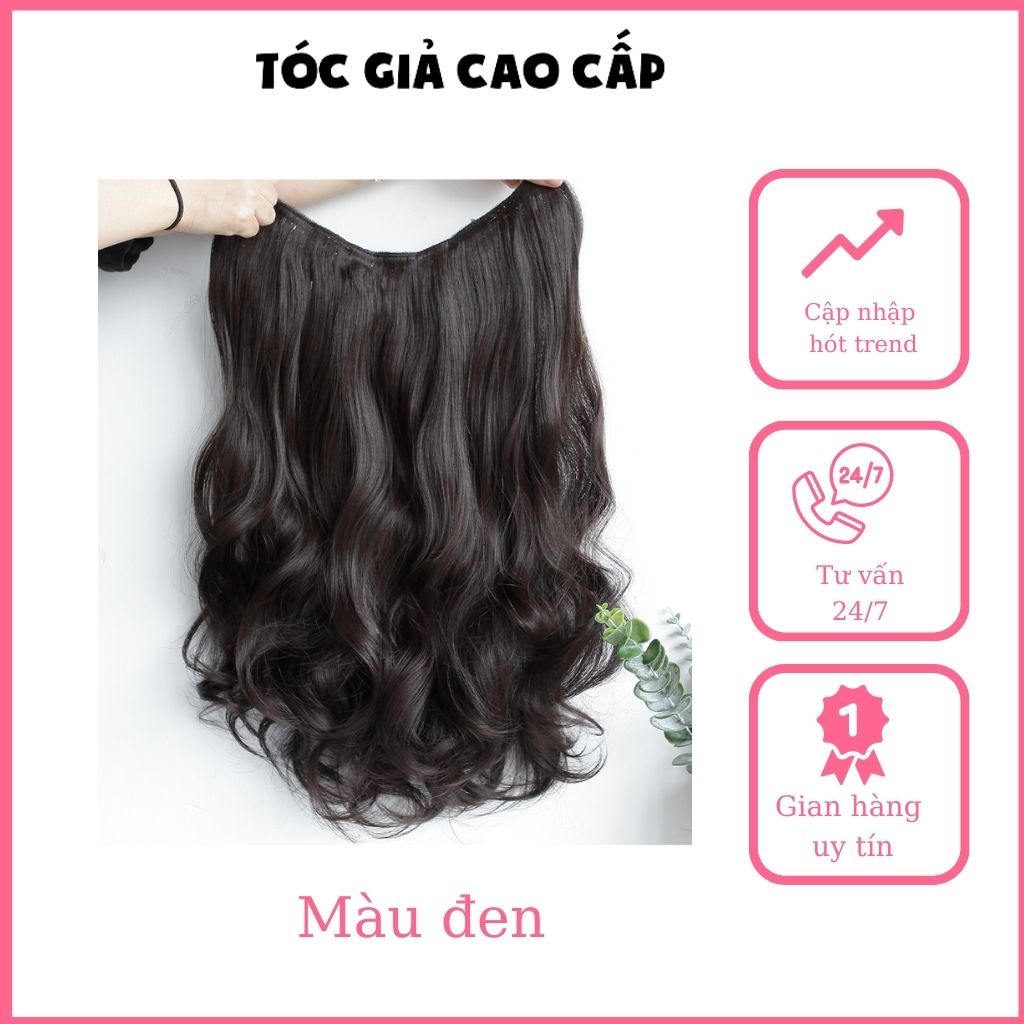Tóc giả nữ đẹp ❤️FREESHIP❤️ Tóc giả kẹp 6 phím v45