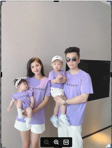 Áo thun gia đình màu tím, đủ size từ 6 kí-100 kí. sale 25k/áo