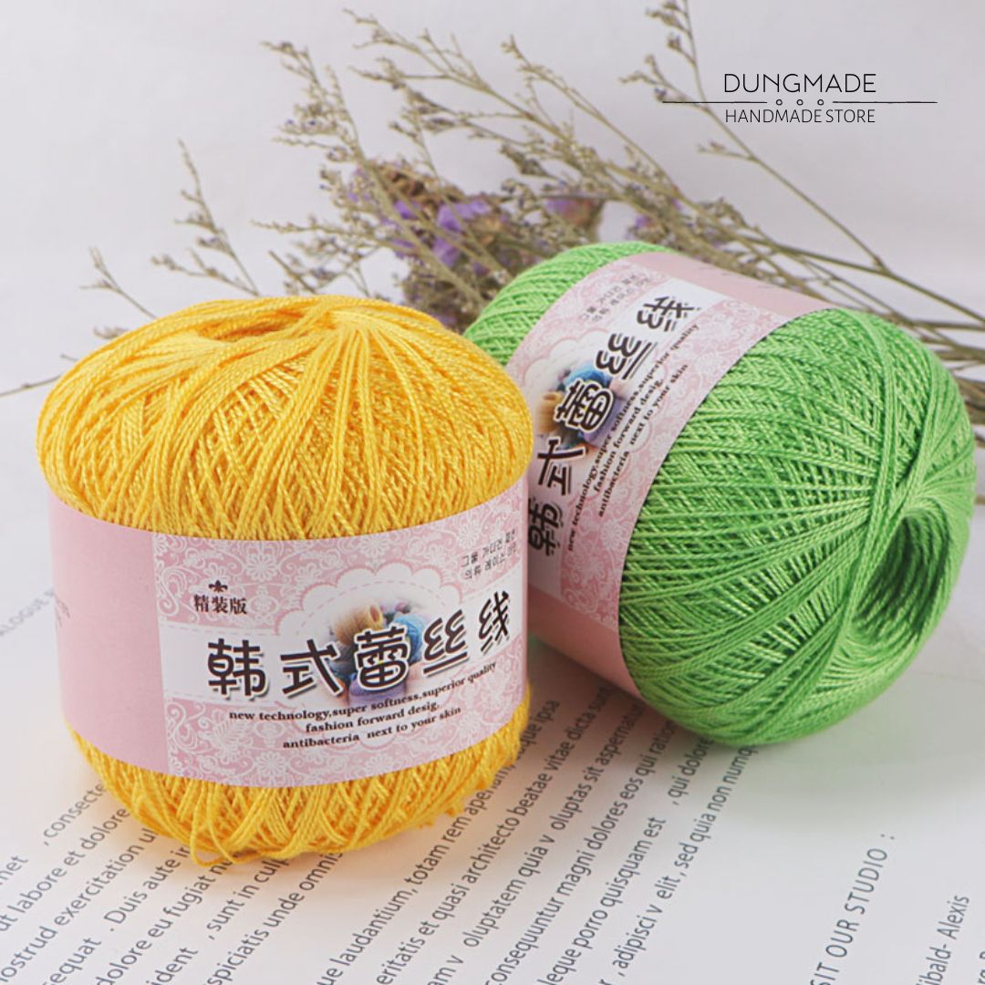 Sợi lace cotton sợi làm bikini cuộn len sợi đan móc