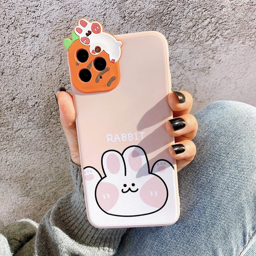Ốp Lưng Silicon Bảo Vệ CAMERA Rabbit x Bear