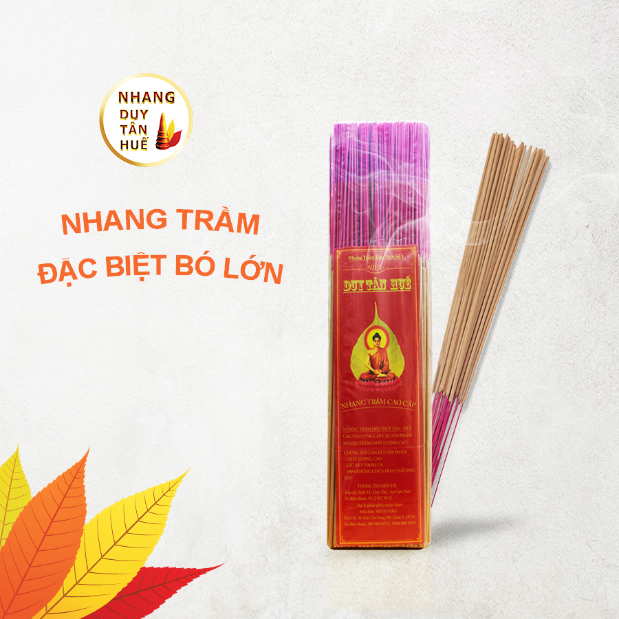 NHANG TRẦM HƯƠNG DUY TÂN HUẾ LOẠI ĐẶC BIỆT, NHANG SẠCH KHÔNG HÓA CHẤT