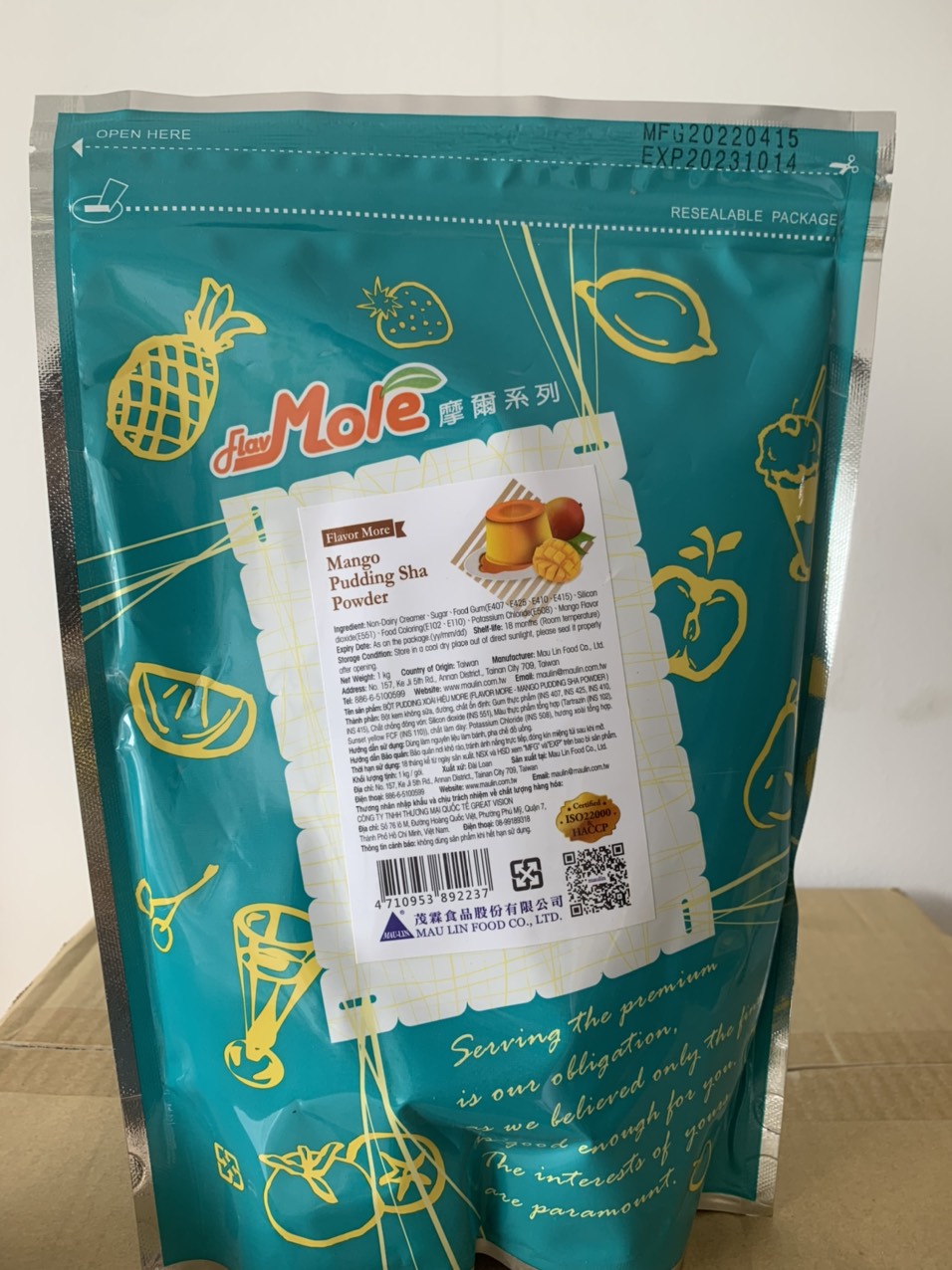 Pudding Xoài/ Pudding Maulin Đài Loan 1kg/ Pudding More/ Pudding Mole