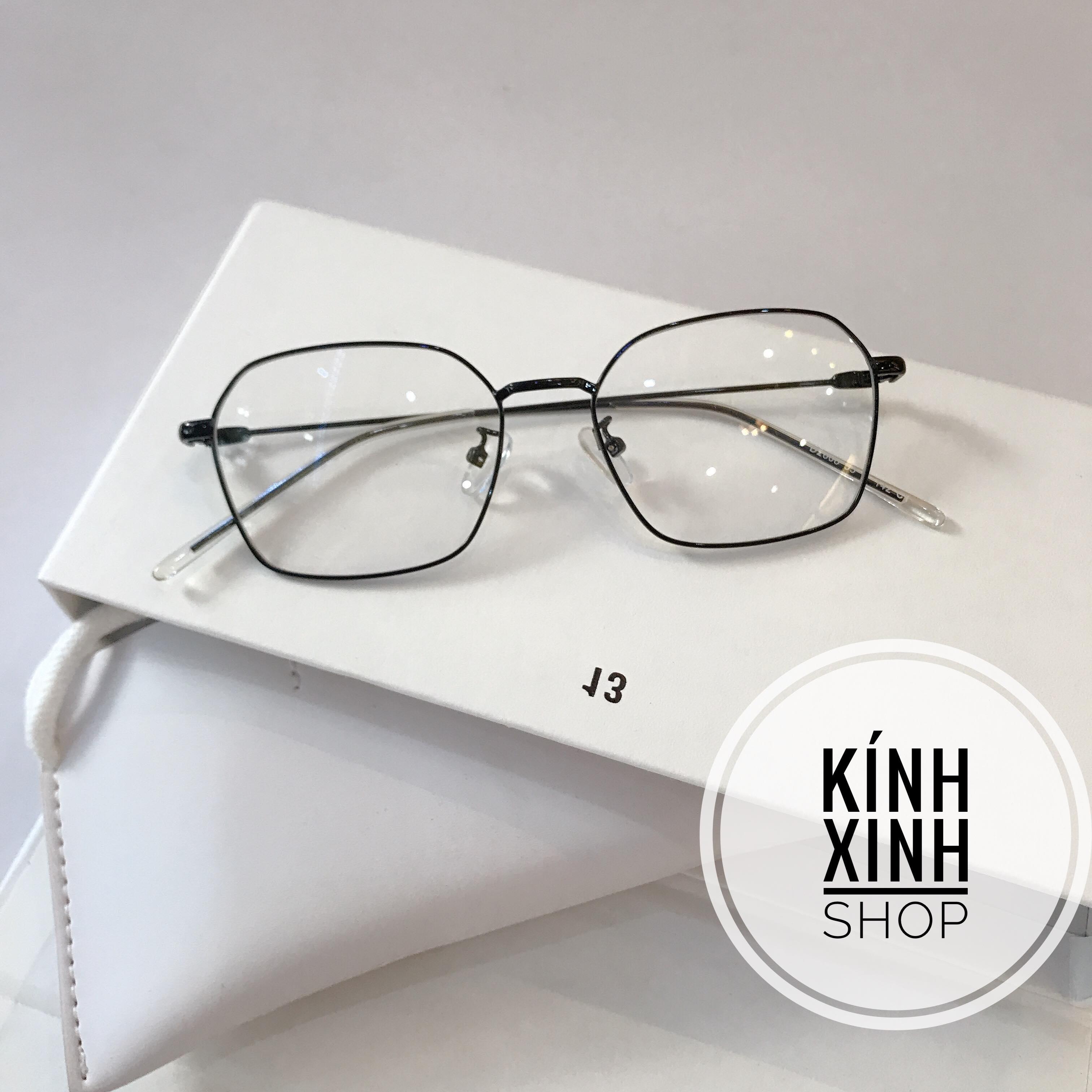 Kính unisex thời trang Mắt vuông kim loại (Nhiều màu)