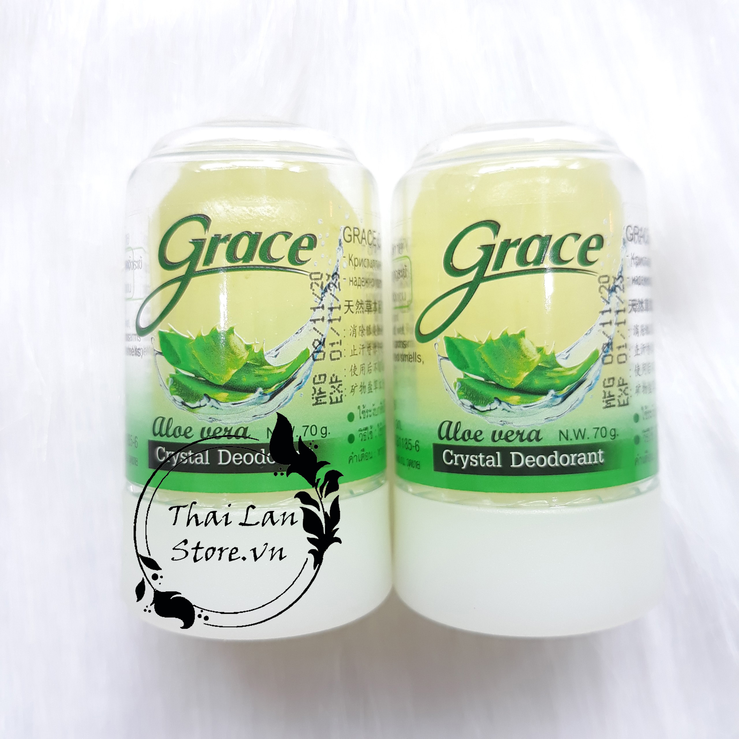 Lăn Đá Khoáng Khử Mùi GRACE Crytal 70gram Thái Lan