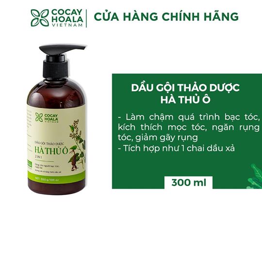 Dầu gội Hà Thủ Ô giúp tóc bạc thành tóc đen trở lại