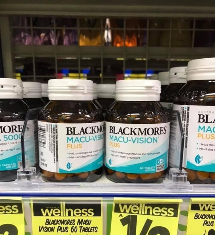 Macu Vision Plus Blackmores - Lọ 60 viên