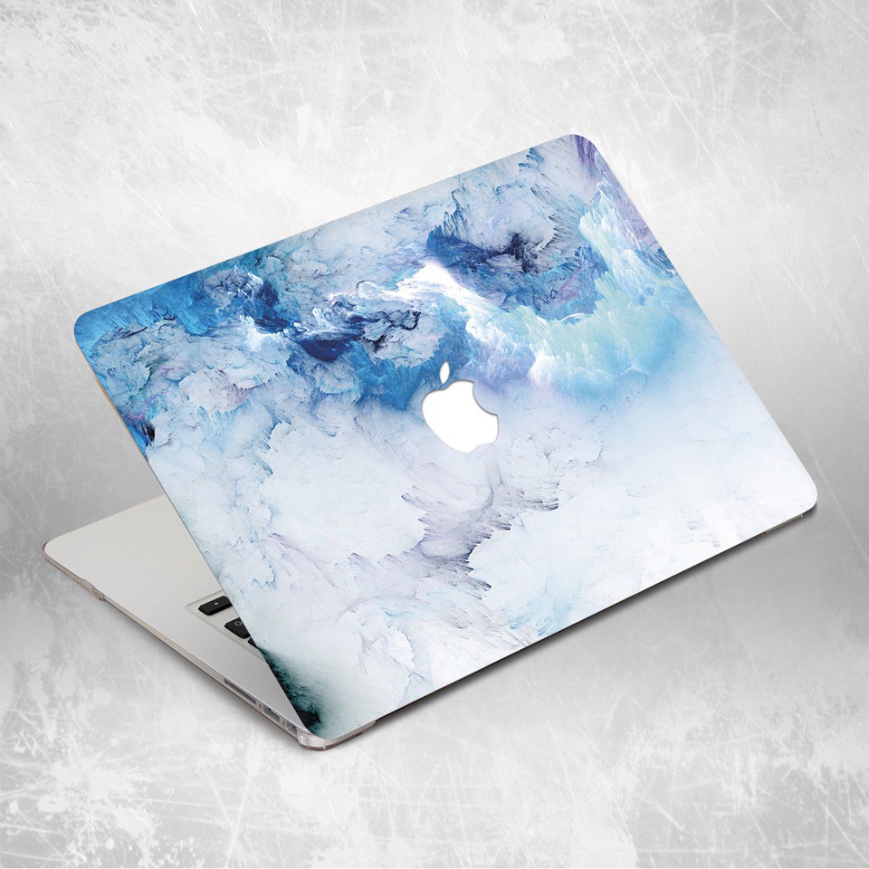 Case ,Ốp Macbook In Hình Vân Đá Xanh ( Tặng Nút Chống Bụi )