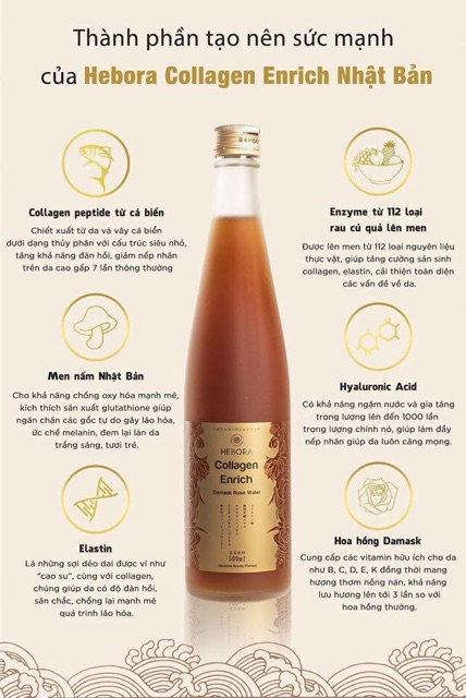 [HCM]Hebora Collagen Enrich Nước Uống Đẹp Da Nhật (Inbox Giá Sỉ Tốt)