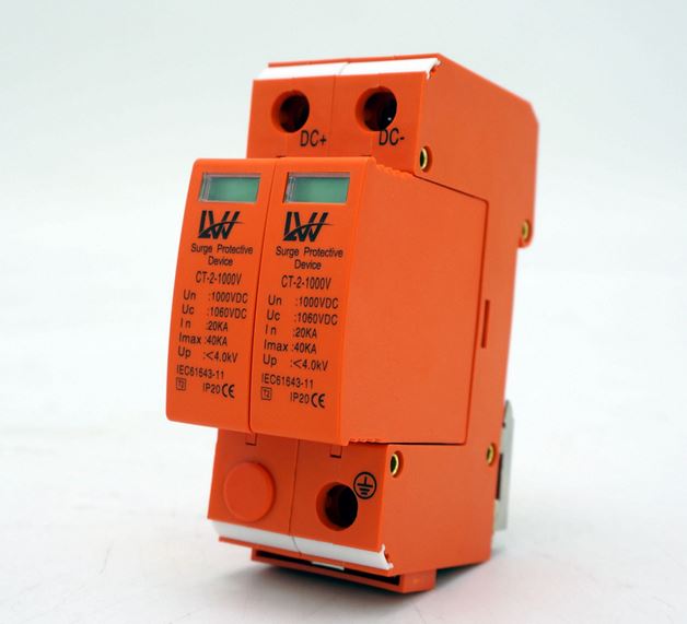 Bộ bảo vệ chống sét chống sét lan truyền 2P 3P 1000V DC 40KA LW thiết bị cắt lọc sét chống sét bảo vệ quang điện