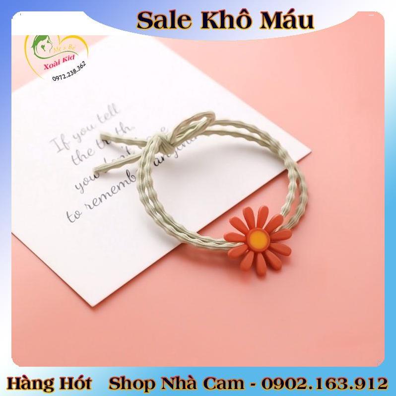 [auth] Dây Buộc Tóc, Cột Tóc Hình Hoa Cúc Cực Xinh Đẹp [Hot]