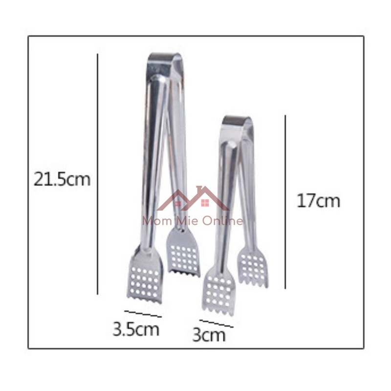 [HCM]Kẹp gắp thực phẩm không gỉ - Nhiều kích cỡ - J133