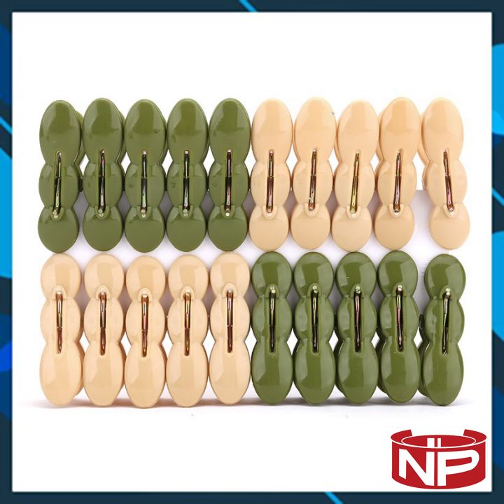 [ ĐẸP ĐẸP] Vỉ  Kẹp quần áo củ lạc Việt Nhật vỉ 20 chiếc