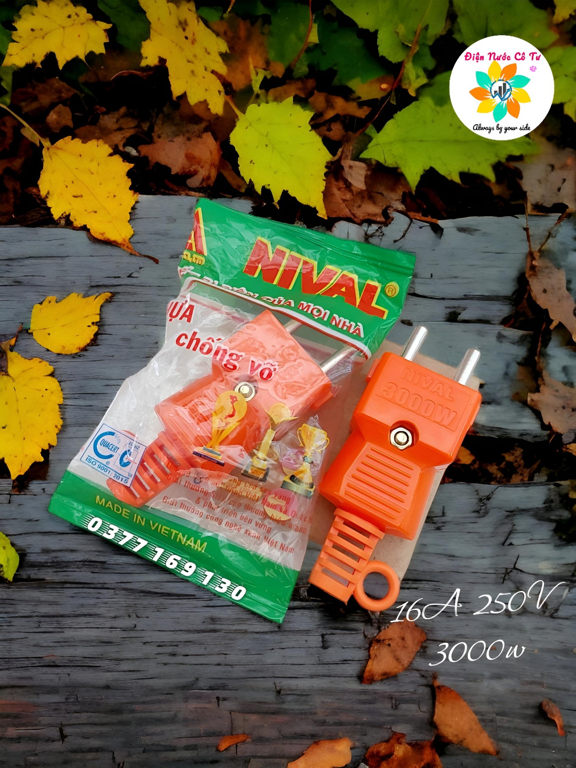 Bộ Phích Cắm Chịu Nhiệt Chịu Tải 3000W Nival - phích cắm chống vỡ chịu nhiệt chịu tải cao Nival