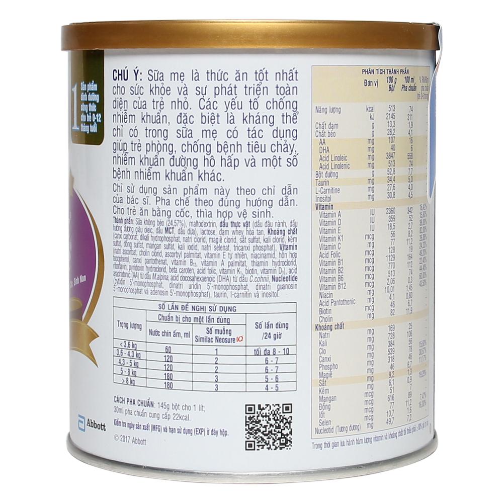 Sữa Similac Neosure số 1 (370g)