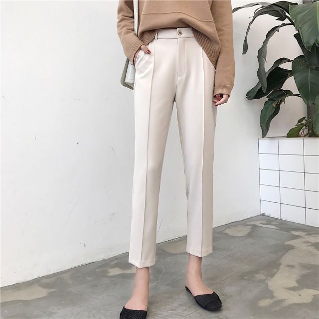 [25-27/4 Hoàn tiền 15%]Quần Tây Công Sở 2 Màu Đen-Trắng