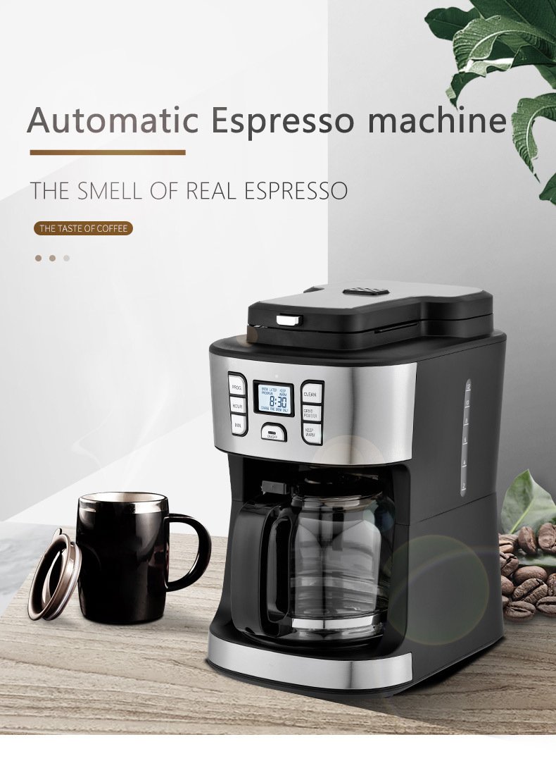 Máy pha cà phê 2in1 vừa xay và rang