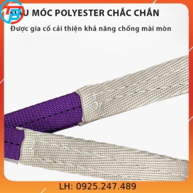 Dây Cáp Vải Cẩu Hàng - Hệ số 5:1 Loại 1 Tấn (Đủ size)