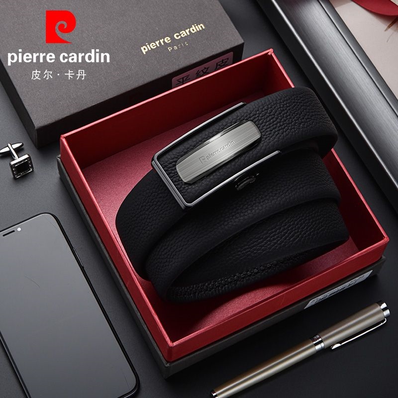 ❀❀ Cardin belt men's new leather automatic buckle top layer cowhide trousers brand genuine trend