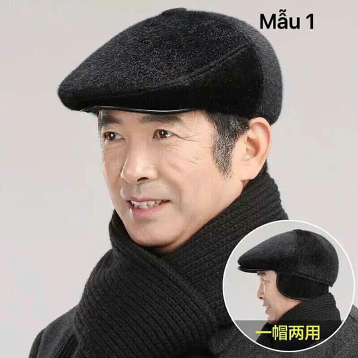Mũ Ông Già Lông Nhung Có Bịt Tai Siêu Ấm