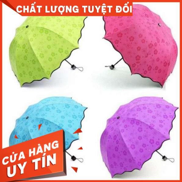 Ô dù đi mưa gặp nước nở hoa chống tia cực tím tốt - dù ma thuật gặp nước nở hoa chuẩn hàng xuất nhật
