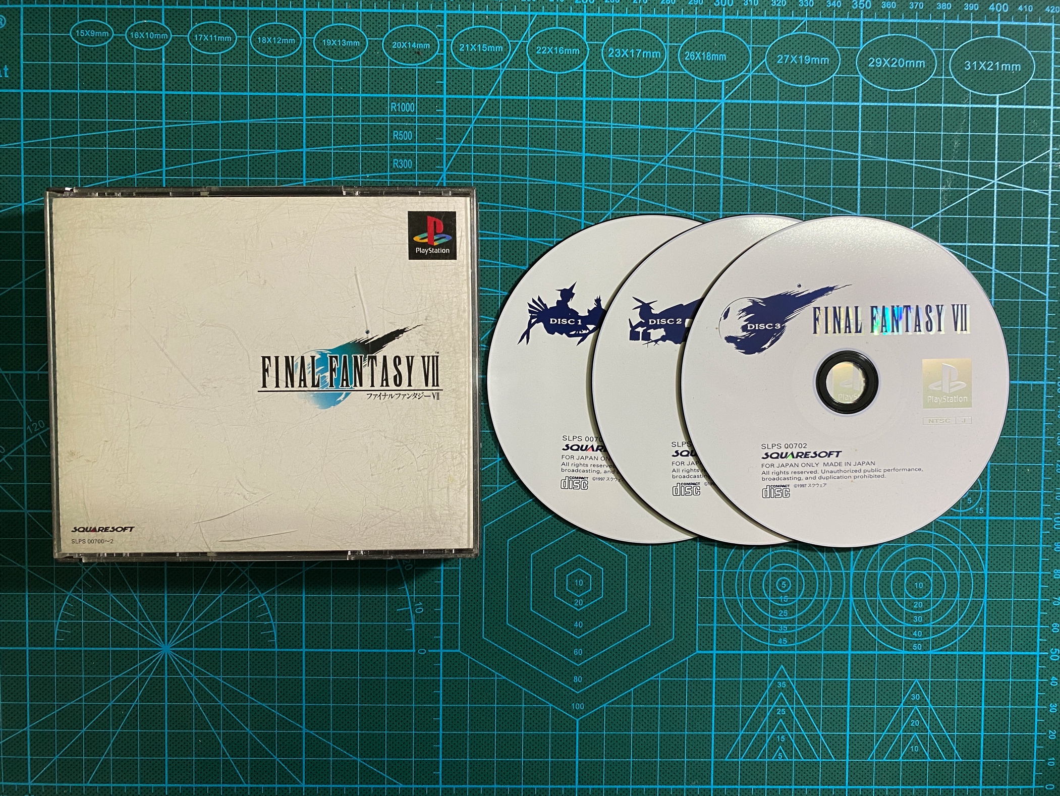 Đĩa game Final Fantasy VII PS1 hệ JP Nhật