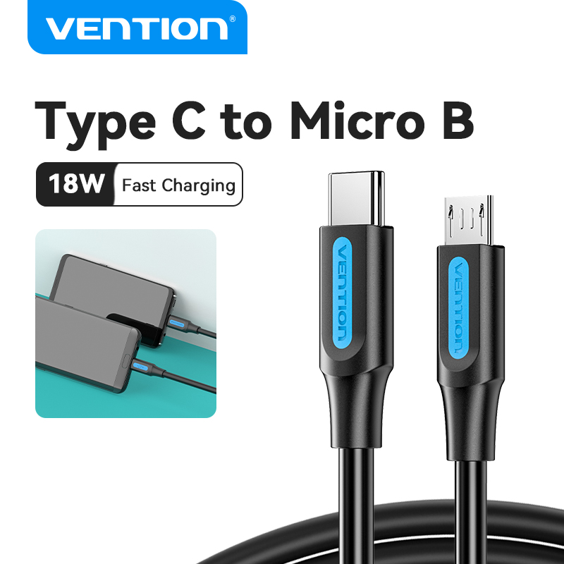 Vention USB C to Micro B Cord Male to Male Cable Type C to Micro B Connector for Samaung Huawei Xiaomi Meizu Xiaomi Notebook Micro USB to Type C Cable