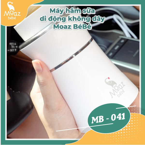 [CHÍNH HÃNG] Máy hâm sữa di động không dây Moaz Bebe MB-041