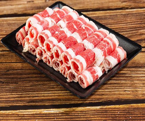 [Chỉ Giao Hỏa Tốc 2H HCM] Ba Chỉ Bò Mỹ Cuộn Khay 500gr (nhúng lẩu, thả lẩu)