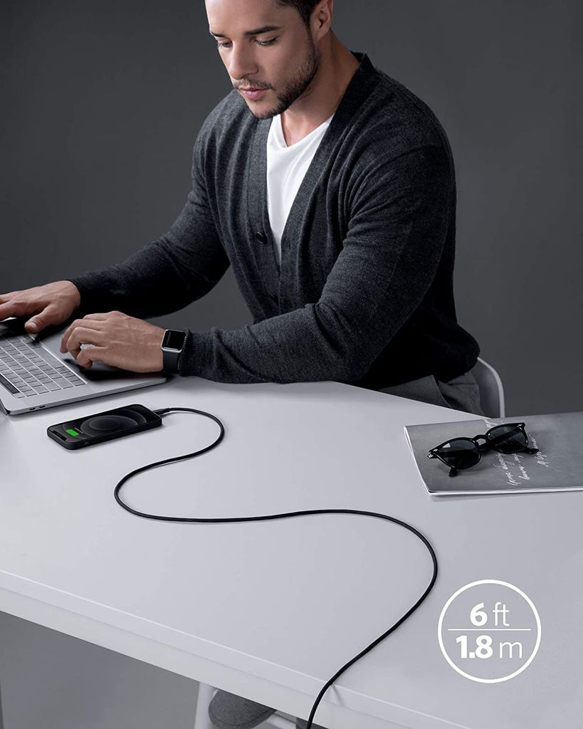 CÁP ANKER POWERLINE III FLOW USB-C TO LIGHTNING, 0.9M - A8662