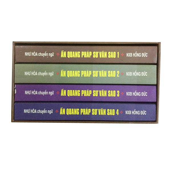 Sách -Bộ 4 quyển Ấn Quang Pháp Sư Văn Sao - Tăng Quảng Chánh Biên