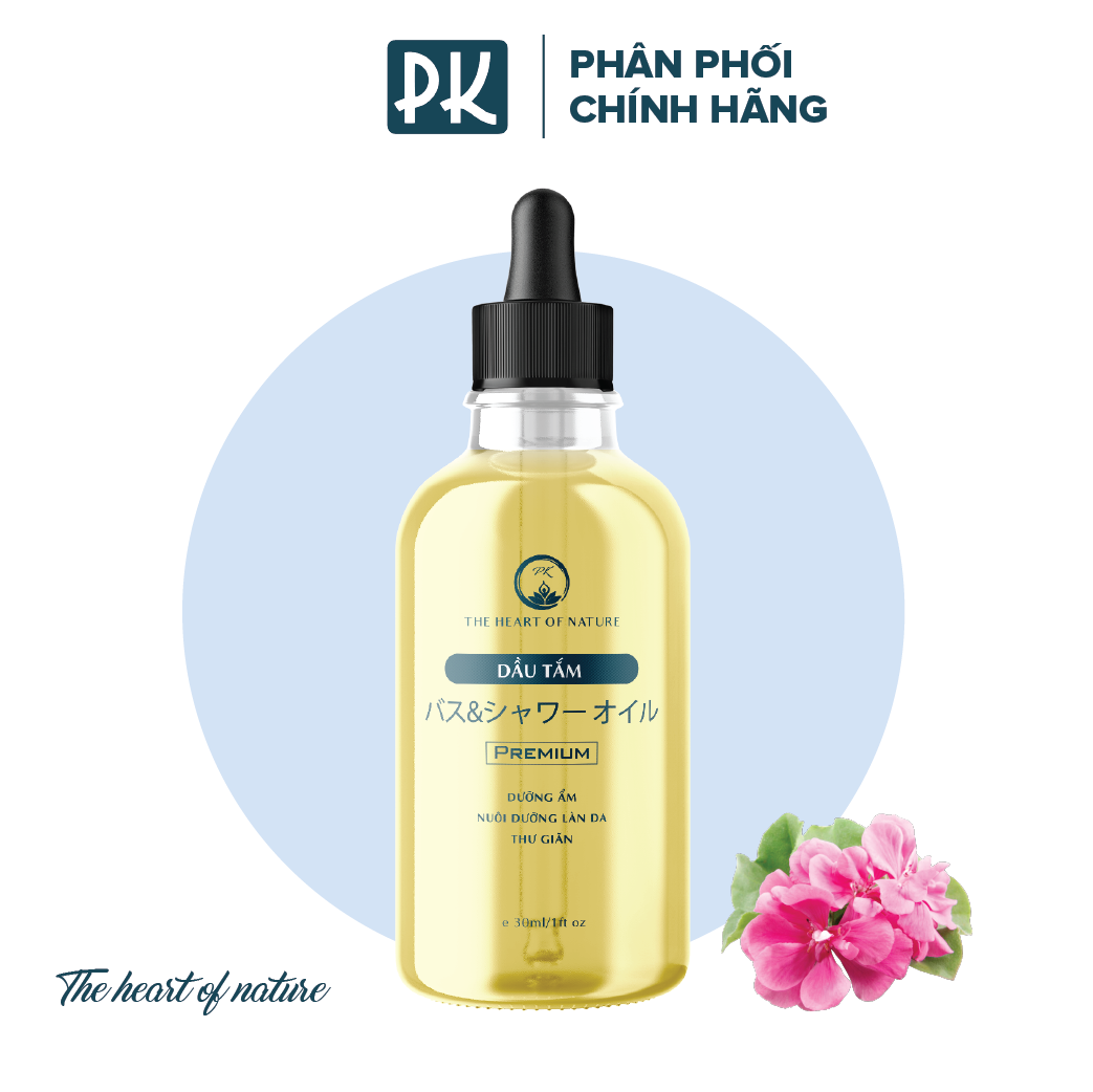 Dầu tắm dưỡng ẩm, nuôi dưỡng da, thư giãn PK – Tốt cho da 30ml