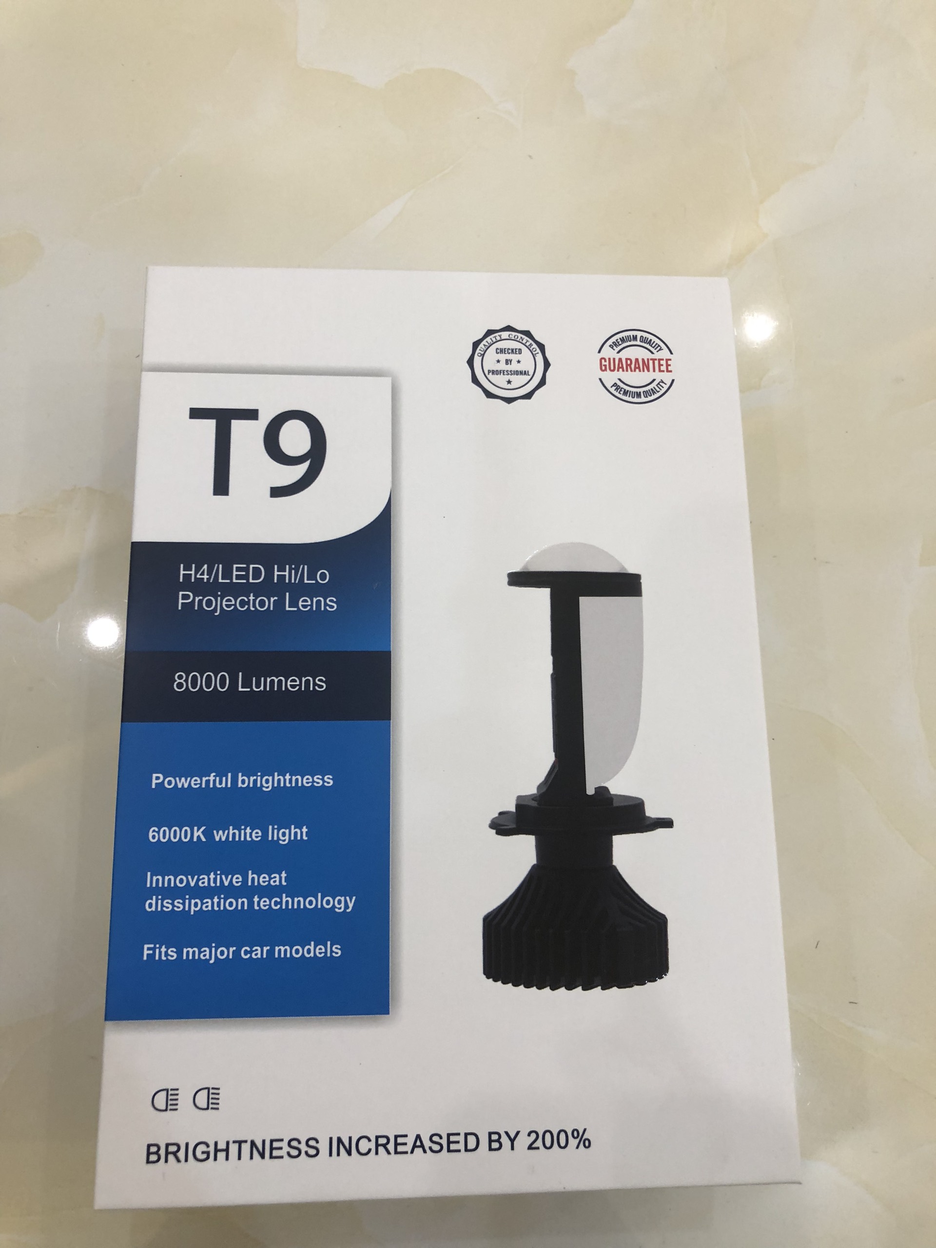 Đèn led bi cầu mini t9 bản cao cấp 2023 chân h4