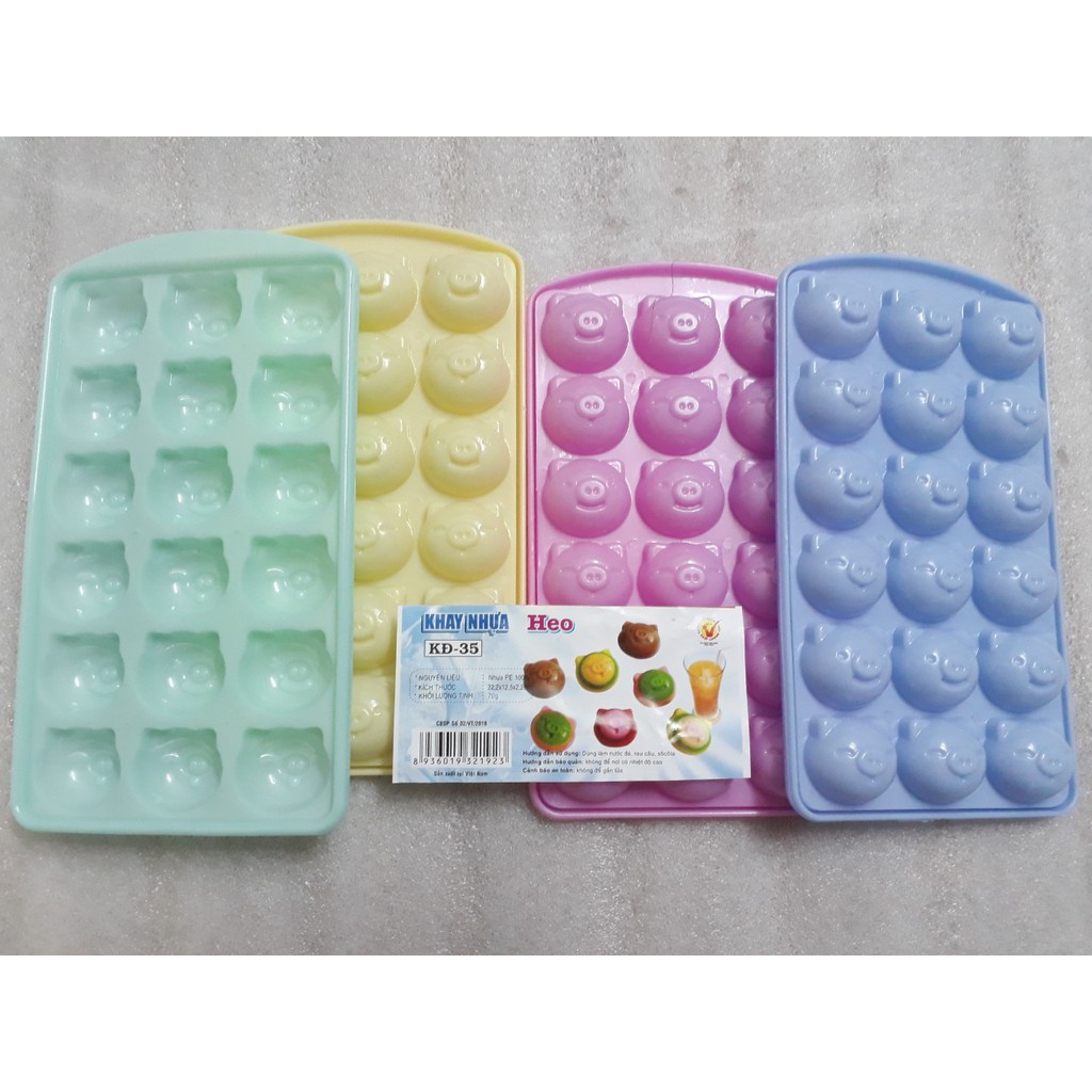 [HCM]10 khuôn rau câu thạch rau câu mặt heo  Vĩnh Trường