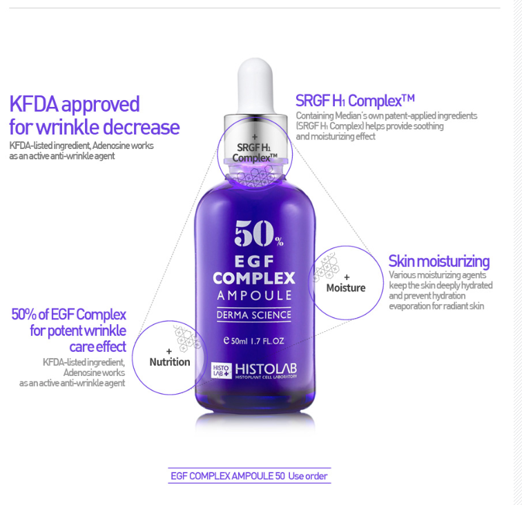 Tinh Chất Histolab 50% EGF Complex Tế Bào Gốc Trẻ Hóa Da - 50ml