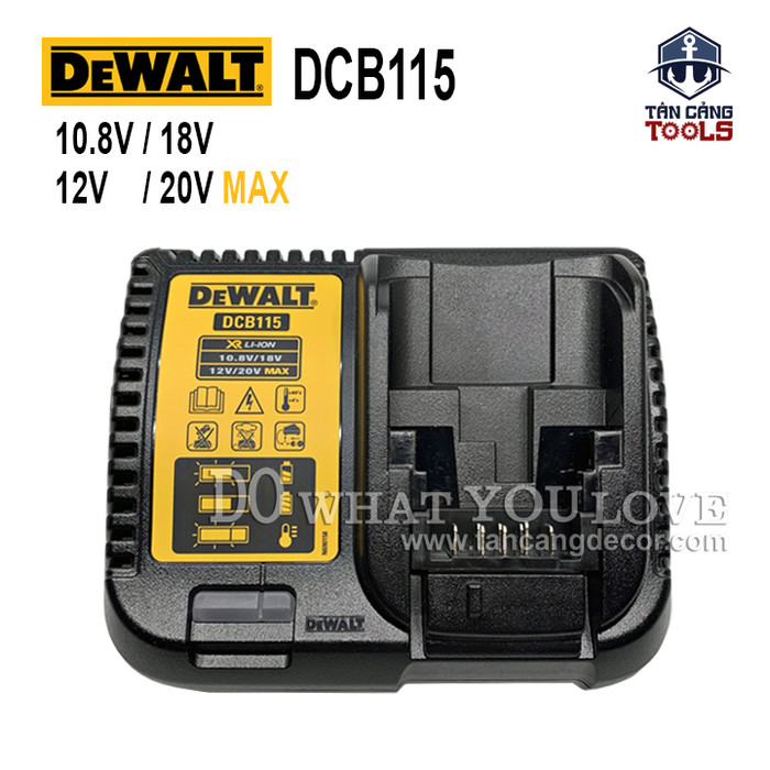 Sạc pin 10.8v 18v dewalt dcb115-kr