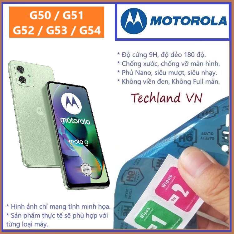 Cường Lực Phủ Nano Motorola Moto G50 / G51 / G52 / G53 / G54 4G 5G - Trong Suốt, Không Full Màn, Không Viền Đen