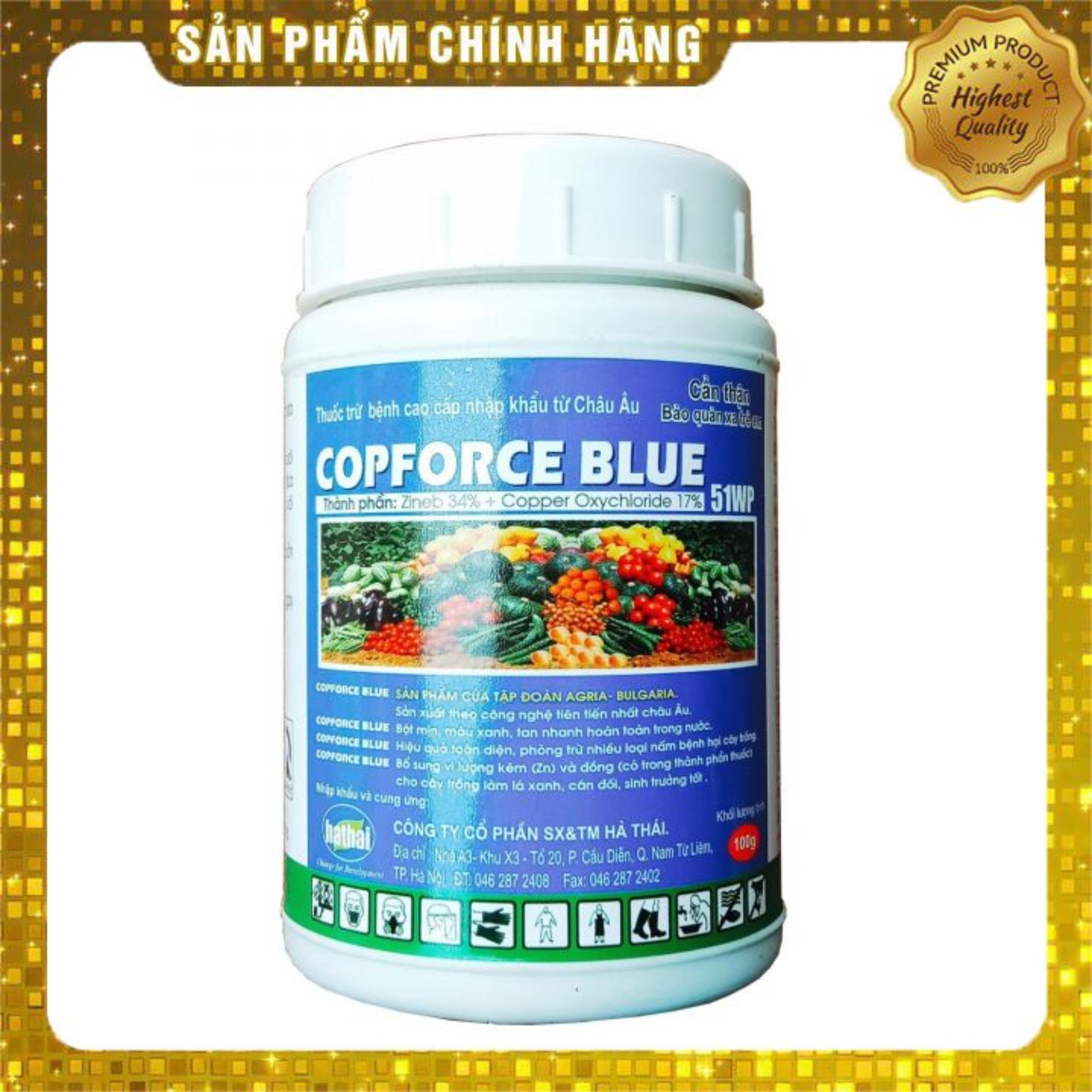 COPFORCE BLUE 51WP (100g) trừ bệnh gốc đồng cao cấp cho cây