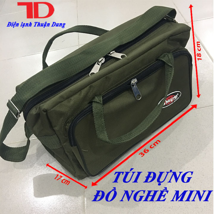 Túi đựng đồ nghề Mini, Túi đồ nghề mẫu mới 3 ngăn - Điện lạnh Thuận Dung