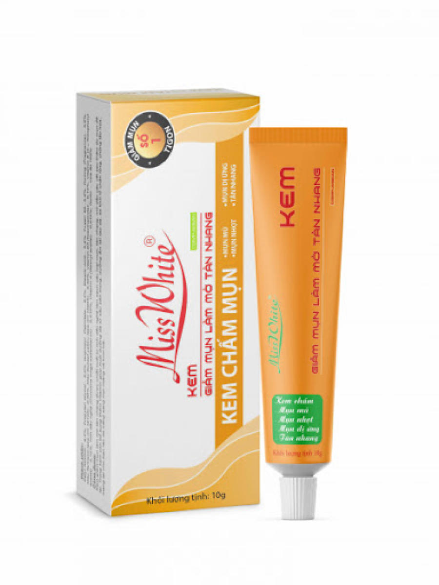 [HCM]Kem Chấm Mụn - Xoá Thâm Miss White - 10g - Công Ty