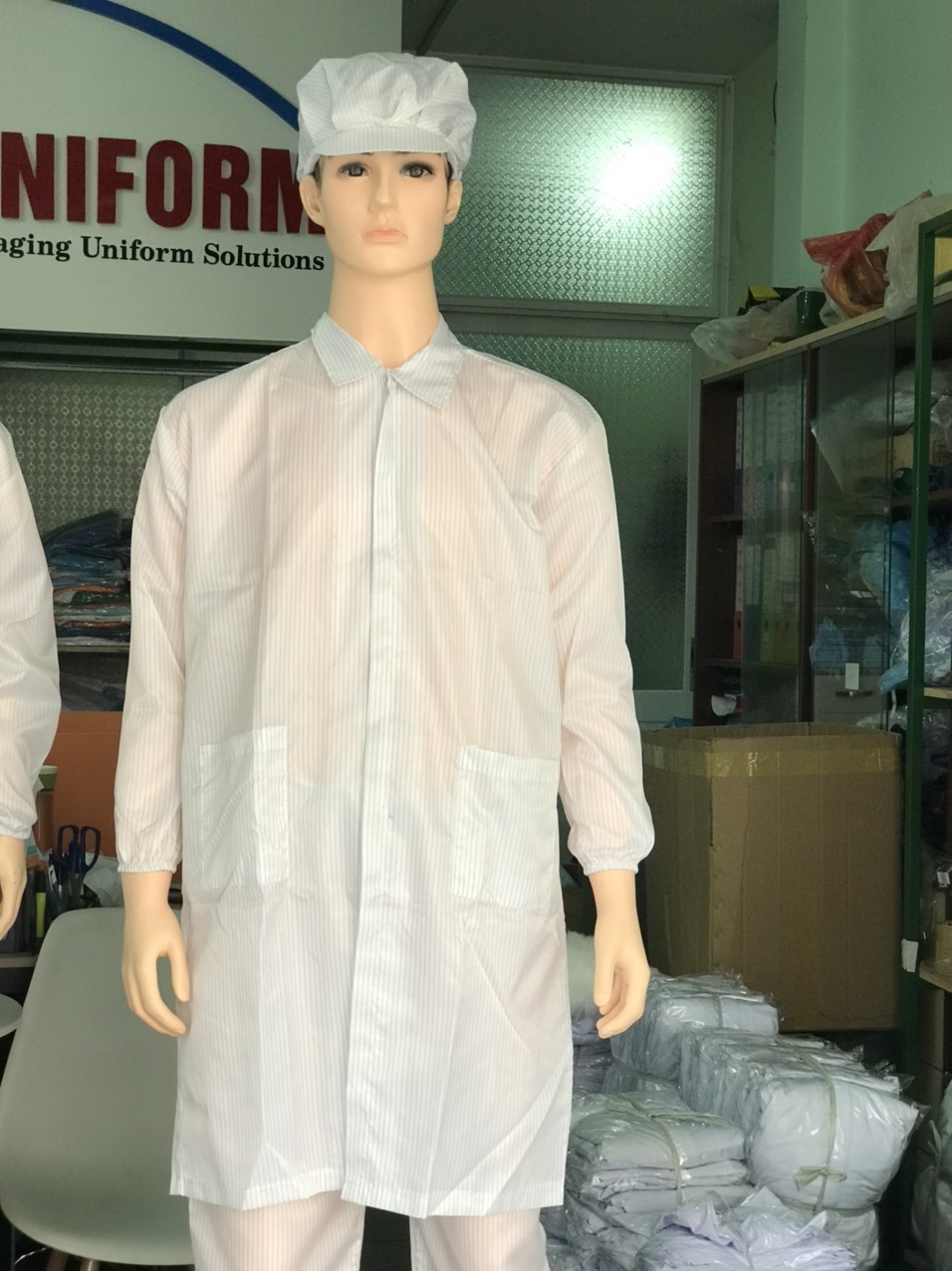 [HCM]Áo Blouse phòng sạch chống tĩnh điện tay dài
