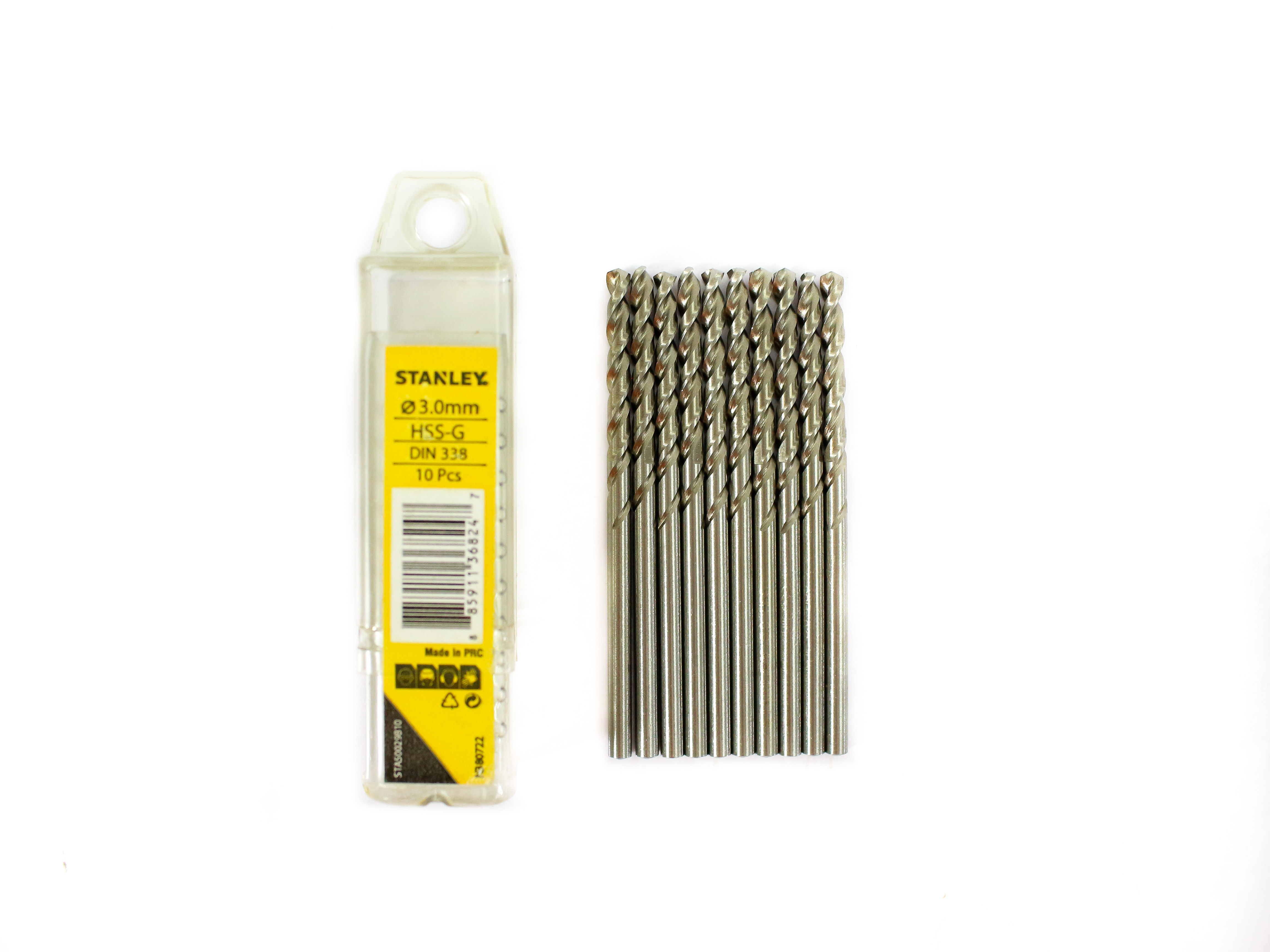 Mũi khoan sắt 3mm HSS Stanley STA50029B10