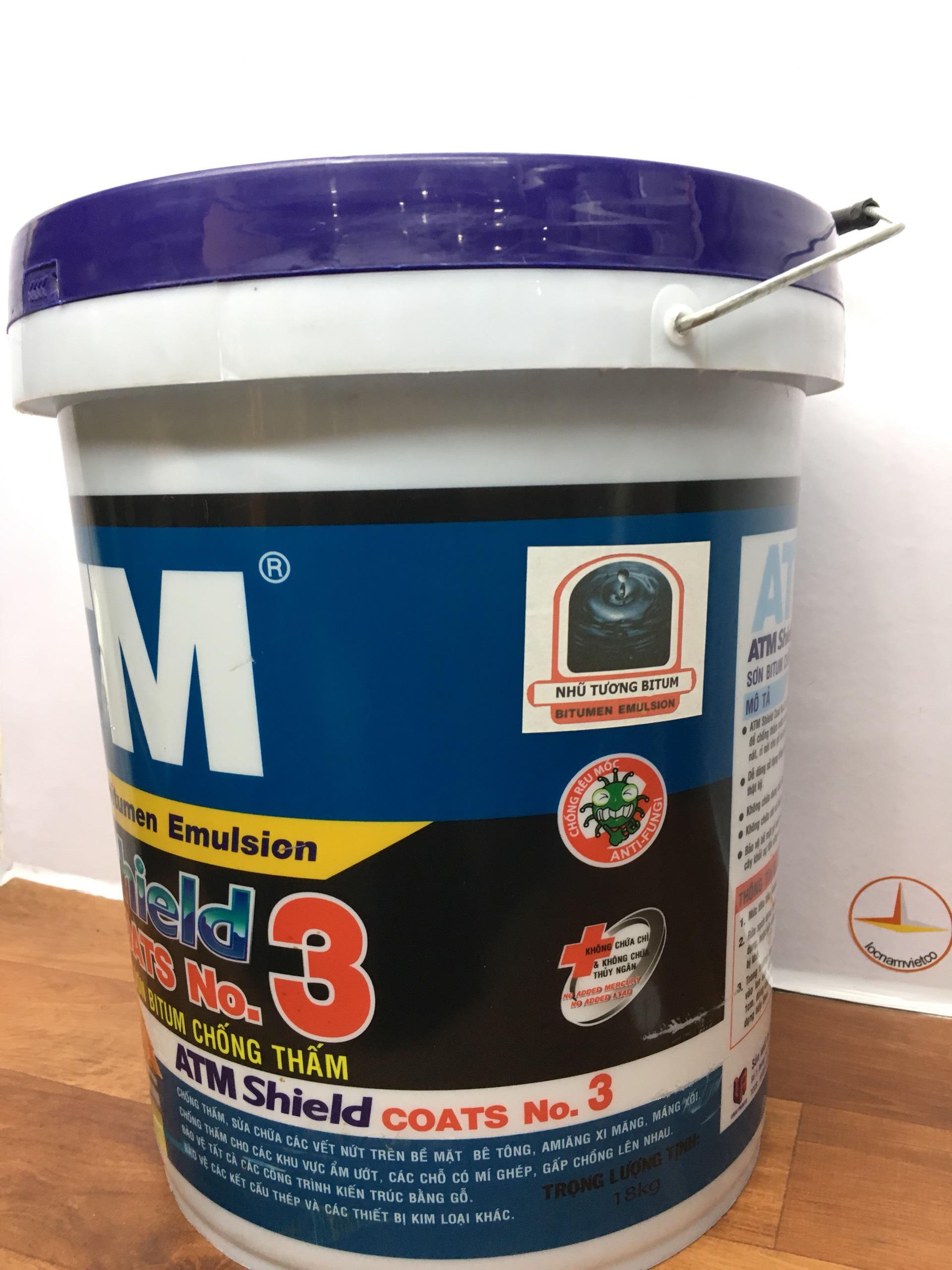 Sơn bitum chống thấm 18KG màu đen