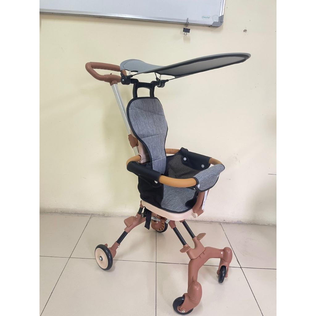 Xe đẩy đảo chiều gấp gọn, xe đi du lịch