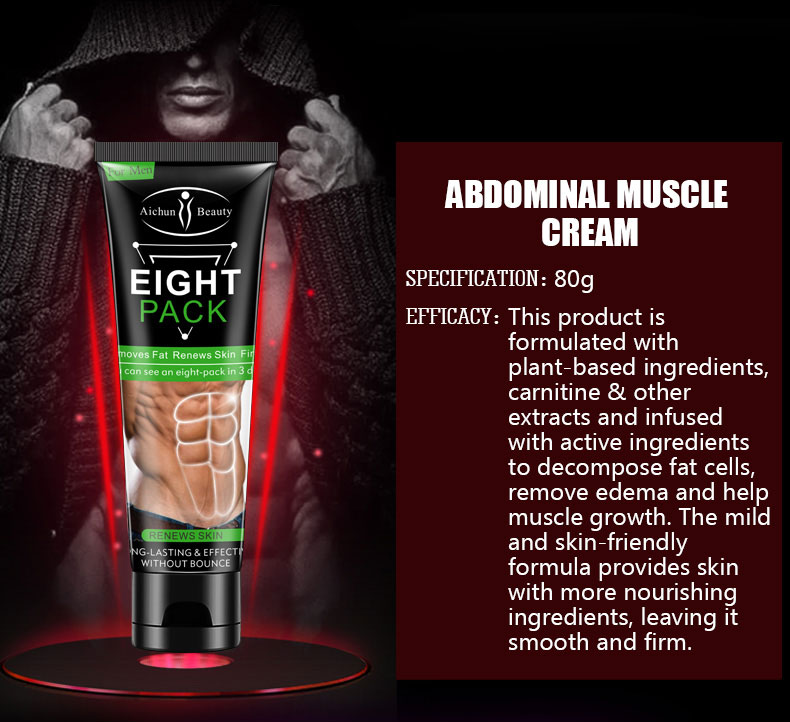 Kem Tan Mỡ Bụng Eight Pack Đốt Cháy Mỡ Thừa Siêu Nhanh 80G
