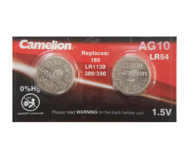 Pin đồng hồ ag10/lr54 camelion alkaline 1.5v - hàng chính hãng