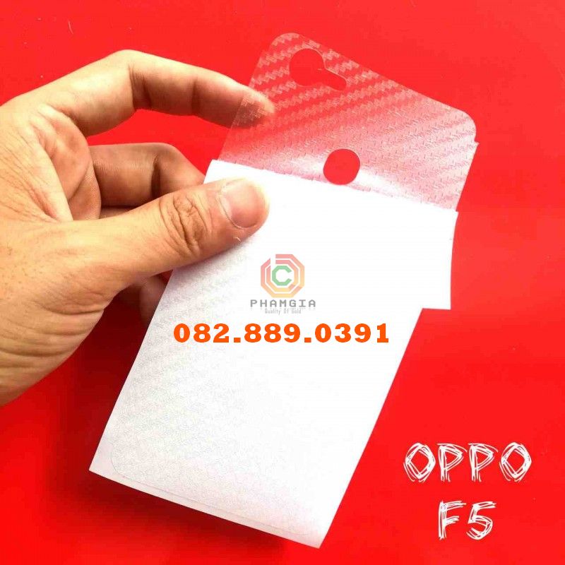 Miếng dán mặt lưng skin carbon Oppo F5/ Oppo F5 Youth
