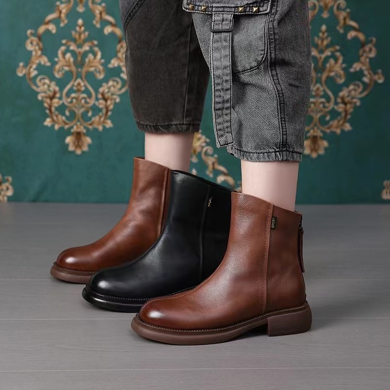 Giày Boot Bốt Martin Thời Trang Da Cao Cấp Hàn Quốc