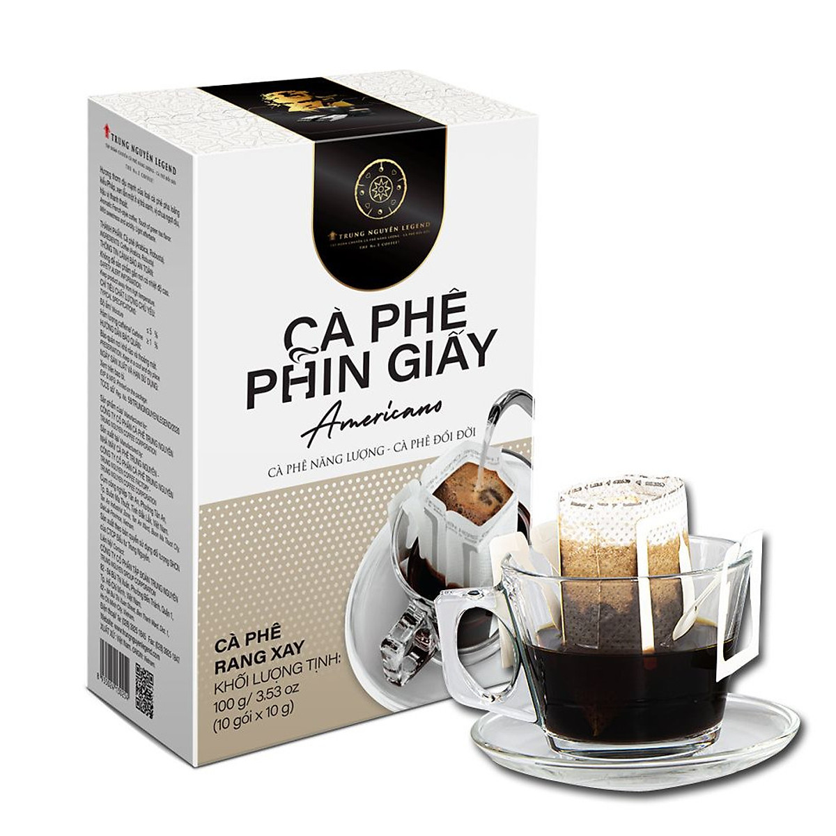 (Combo 3 Hộp Phin Giấy Ngẫu Nhiên) cà phê phin giấy Trung Nguyên