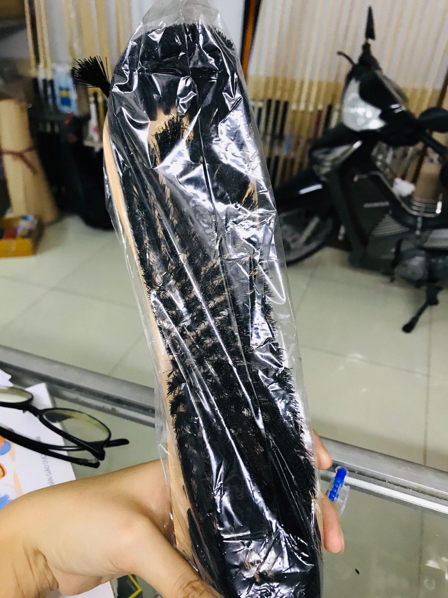 [HCM]Bàn chải vệ sinh bàn bida lông ngựa