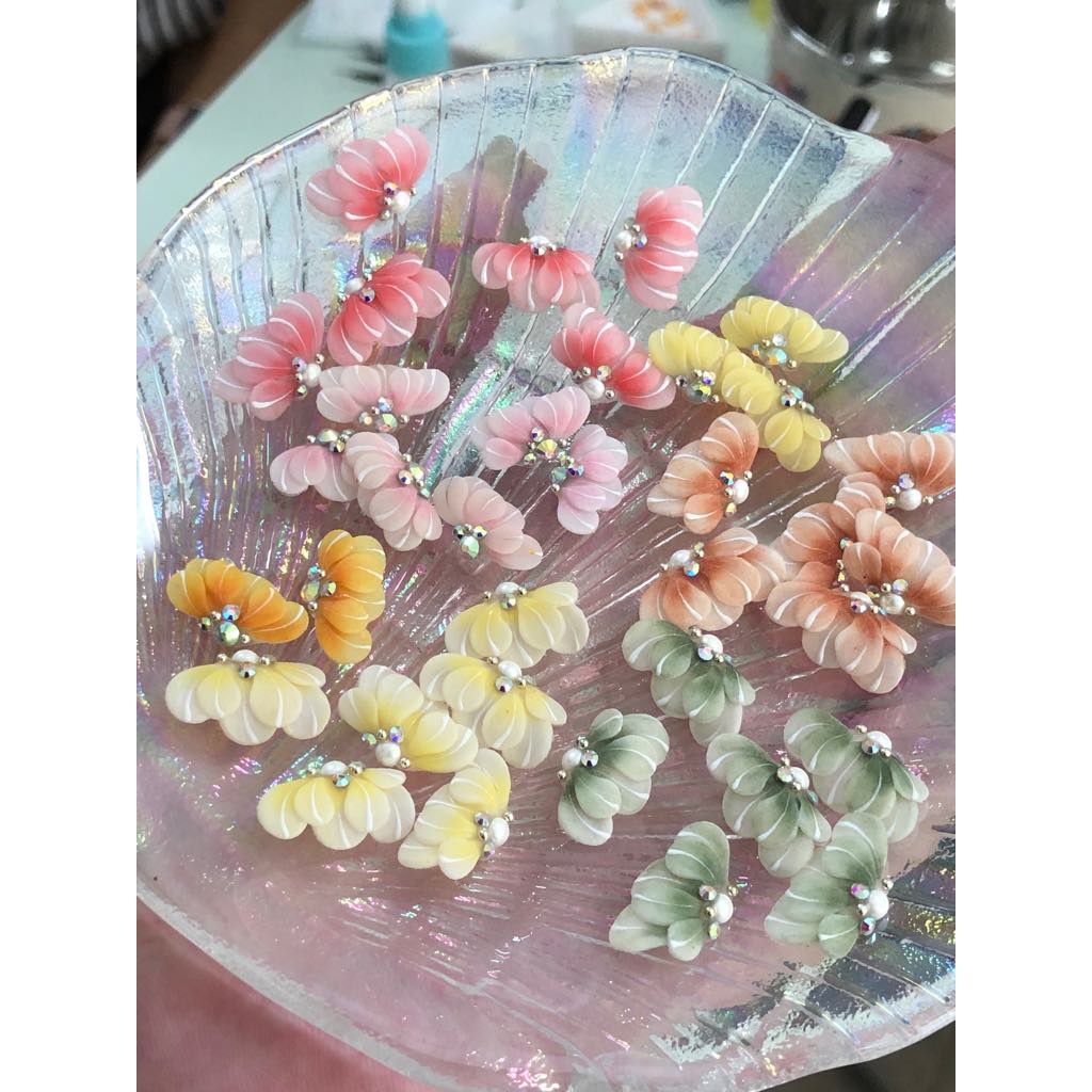 Phụ kiện nail- hoa bột- cúc nửa 03